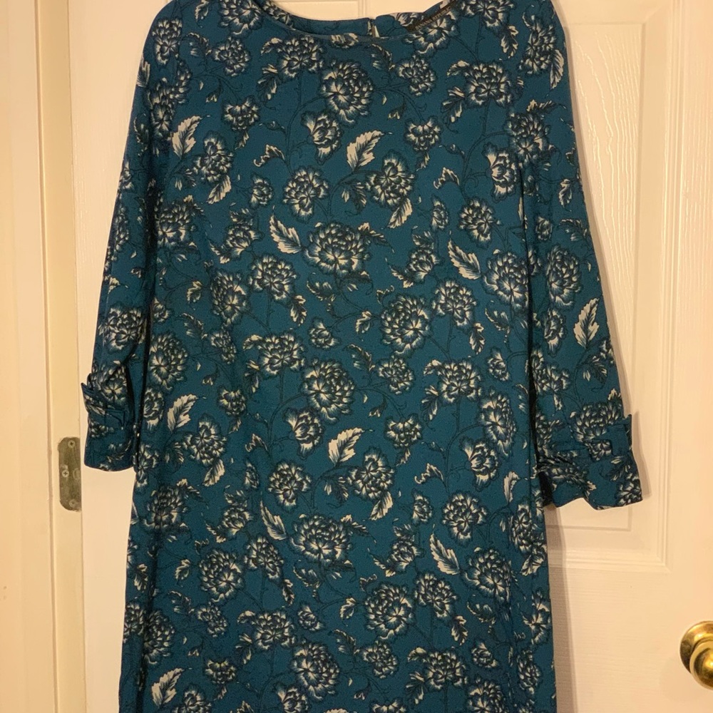 Banana Republic Dress Green Blue Sz 8 P
